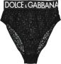 Dolce & Gabbana Hoge Taille Mesh Cheeky Bodems Black Dames - Thumbnail 1