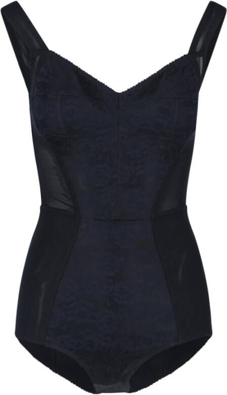 Dolce & Gabbana Strapless bodysuit Zwart Dames