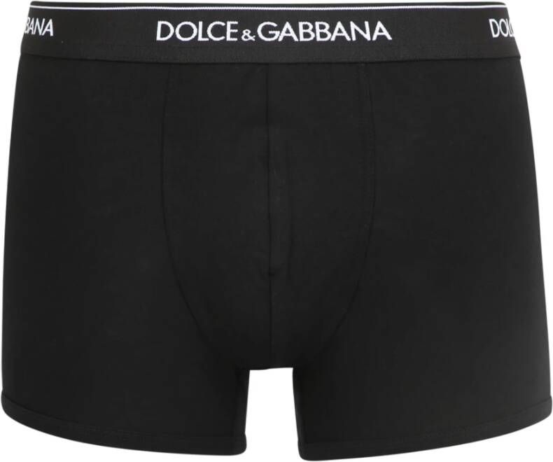 Dolce & Gabbana Boxer Upgrade: Slim Fit Luxe Boxershorts Black Heren