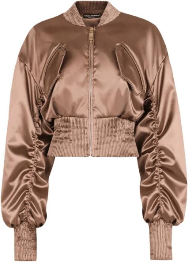 Dolce & Gabbana Bomber Jackets Beige Dames
