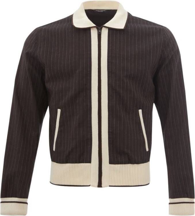 Dolce & Gabbana Bomber Jackets Bruin Heren