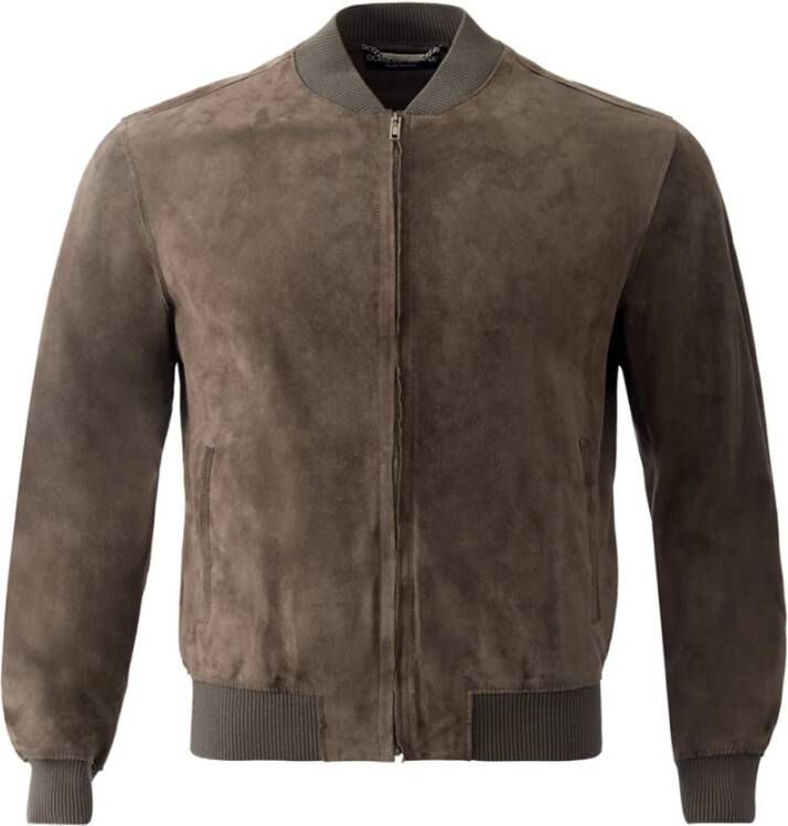 Dolce & Gabbana Bomber Jackets Bruin Heren