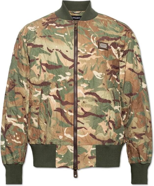 Dolce & Gabbana Bomberjack Beige Heren