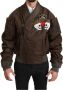 Dolce & Gabbana Pailletten Double-Breasted Bomberjack Brown Heren - Thumbnail 1