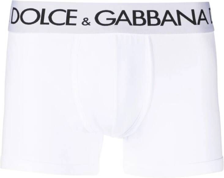 Dolce & Gabbana Witte Regular Boxer Ondergoed White Heren