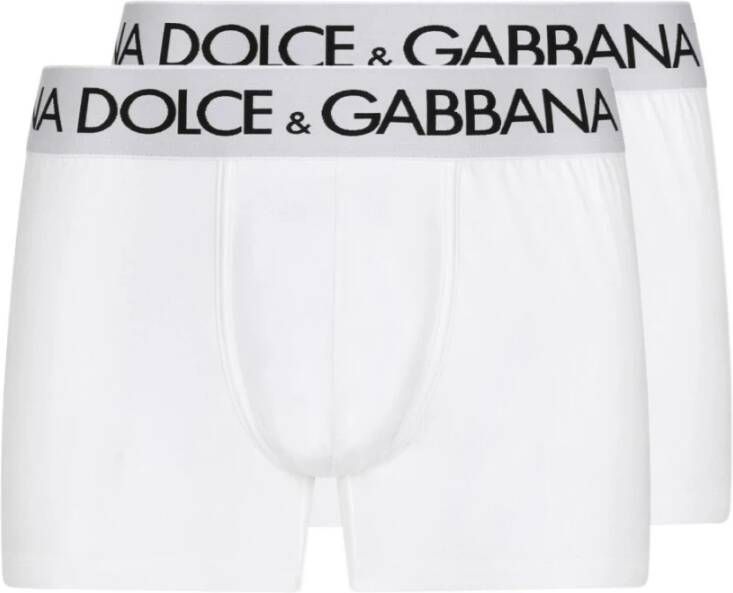 Dolce & Gabbana Luxe Witte Boxershorts voor Heren White Heren