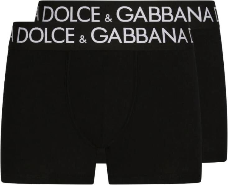 Dolce & Gabbana Merkboxers 2-pack Black Heren