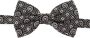 Dolce & Gabbana Zwart Wit Zijden Verstelbare Hals Papillon Stropdas Black Heren - Thumbnail 1
