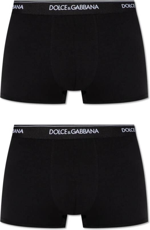 Dolce & Gabbana Boxershorts 2-pack Zwart Heren