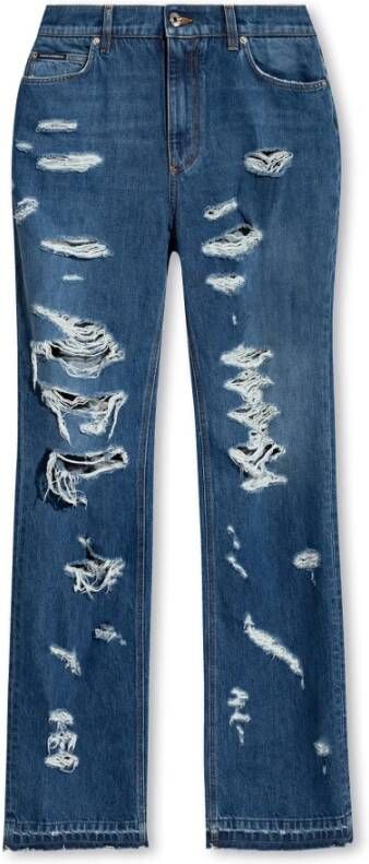 Dolce & Gabbana Boyfriend jeans Blauw Dames