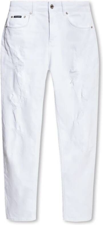 Dolce & Gabbana Boyfriend jeans Wit Dames