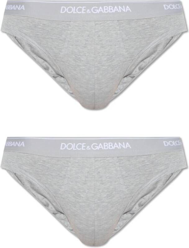 Dolce & Gabbana Briefs 2-pack Grijs Heren