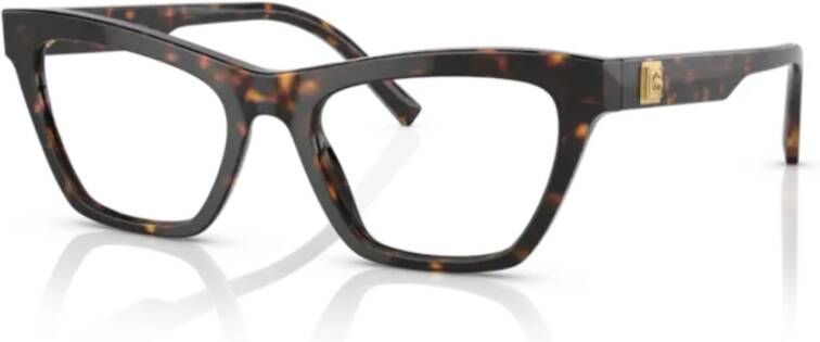 Dolce & Gabbana Katvormige Acetaat Bril Model 3359 Brown Dames