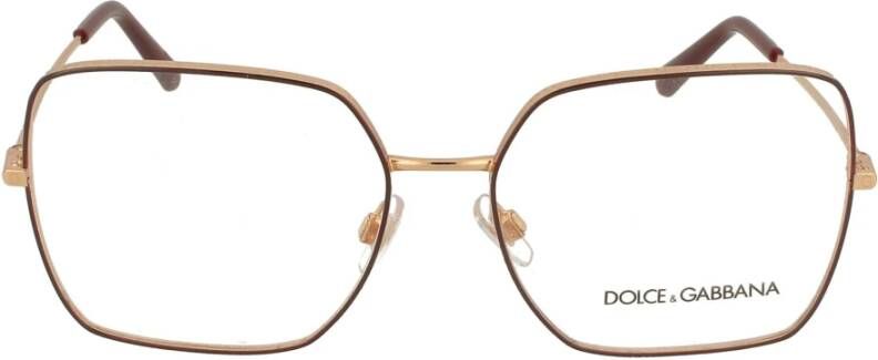 Dolce & Gabbana Onregelmatig Metalen Frame Bril DG 1323 Black Unisex