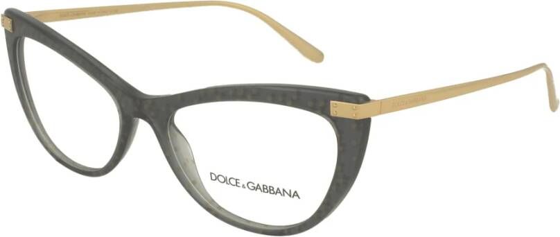Dolce & Gabbana Glamour Cat Eye Bril Gray Dames