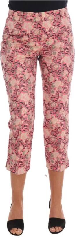 Dolce & Gabbana Brocade Capri Pants Roze Dames