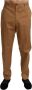 Dolce & Gabbana Brown Chinos Trousers Cotton Stretch Pants Bruin Heren - Thumbnail 1