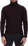 Dolce & Gabbana Brown Wool Turtle Neck Pullover Sweater Bruin Heren - Thumbnail 1