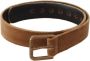 Dolce & Gabbana Bruin Velvet Bronzen Vintage Logo Riem Brown Unisex - Thumbnail 1