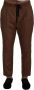 Dolce & Gabbana Bruine Cashmere Heren Joggingbroek met Koord Brown Heren - Thumbnail 1