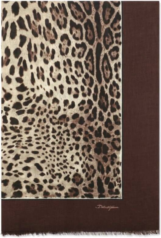 Dolce & Gabbana Bruine Sjaals voor Mannen en Vrouwen Brown Dames