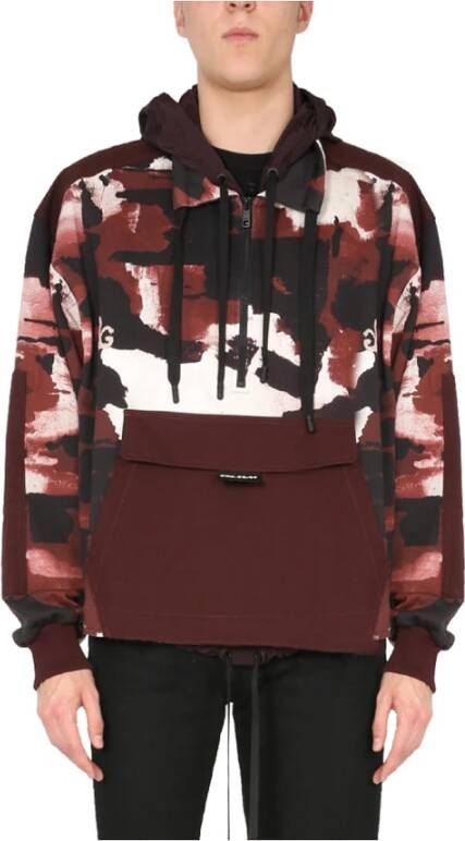 Dolce & Gabbana Camouflage print sweatshirt Rood Heren