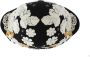 Dolce & Gabbana Zwarte bloemen wollen cloche hoed met metalen details Zwart Dames - Thumbnail 3