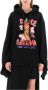 Boutique Moschino Stijlvolle Polka Dot UV Paraplu Purple Dames - Thumbnail 1