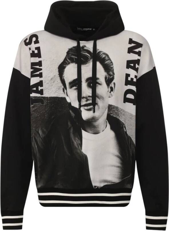 Dolce & Gabbana Zwarte James Dean Sweatshirt voor Heren Black Heren