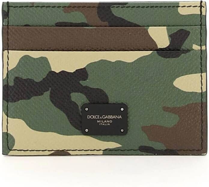 D&G Portemonnee D&G Leopard Print Logo Kaarthouder Portemonnee