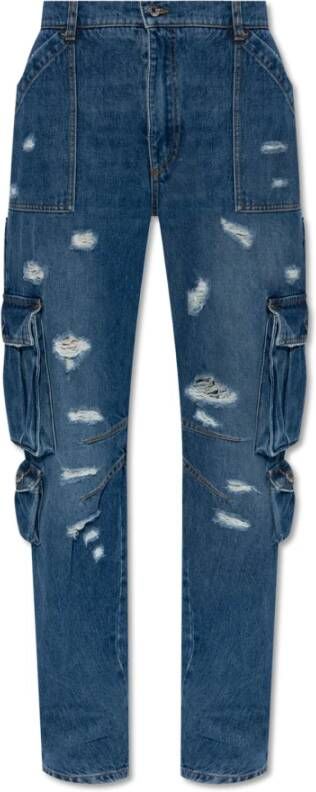 Dolce & Gabbana Slim-fit Jeans Blauw Dames