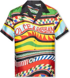 Dolce & Gabbana Carretto print overhemd Meerkleurig Heren