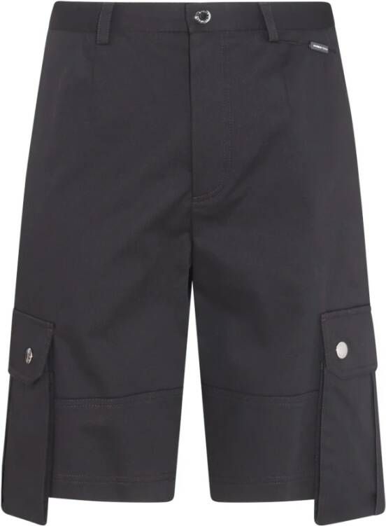 Dolce & Gabbana Zwarte knielange Bermuda-shorts Black Heren