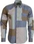 Dolce & Gabbana Multicolor Katoenen Patchwork Slim Fit Shirt Multicolor Heren - Thumbnail 1