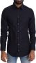 Dolce & Gabbana Navy Blauw Katoenen Formeel Overhemd Blue Heren - Thumbnail 1