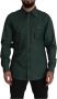 Dolce & Gabbana Donkergroene Button Down Overhemd Green Heren - Thumbnail 1