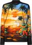 Dolce & Gabbana Hawaii Print Oversized Shirt Multicolor Heren - Thumbnail 1