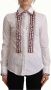 Dolce & Gabbana Witte Katoenen Kant Ruffle Kraag Top White Dames - Thumbnail 1