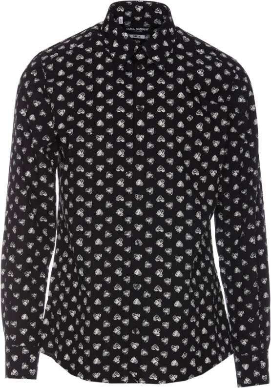 Dolce & Gabbana Casual Shirts Zwart Heren