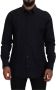 Dolce & Gabbana Zwarte Gouden Katoenen Slim Fit Jurk Heren Overhemd Black Heren - Thumbnail 1