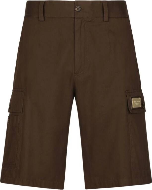 Dolce & Gabbana Bruine casual shorts voor heren Brown Heren