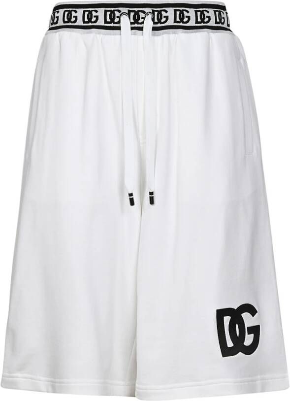 Dolce & Gabbana Witte casual shorts voor heren White Heren