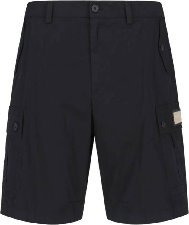 Dolce & Gabbana Zwarte casual shorts voor heren Black Heren