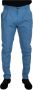 D&G Broek D&G Lichtblauwe geplooide broek - Thumbnail 1