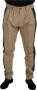 Dolce & Gabbana Bruin Zwart Katoenen Chino Broek Brown Heren - Thumbnail 1