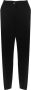 Dolce & Gabbana Zwarte Wollen Broek met Splitten en Galalite Knoopsluiting Black Dames - Thumbnail 1