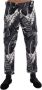 Dolce & Gabbana Tropische Blad Katoenen Broek Black Heren - Thumbnail 1