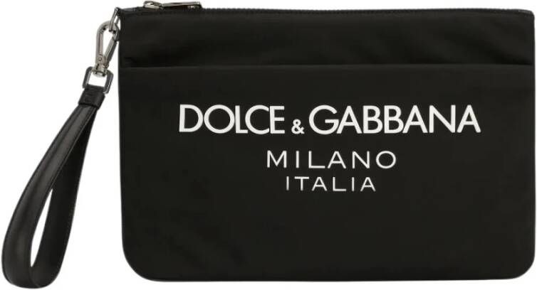 Dolce & Gabbana Stijlvolle Toilet Tas Zwart Black