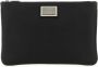 Dolce & Gabbana Zwarte Leren Nylon Pouch Black Heren - Thumbnail 1