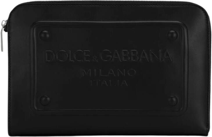 Dolce & Gabbana Zwarte Bifold Ten Black Heren
